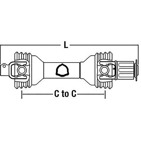 Aftermarket Hay Tedder Driveline Fits Ford Fits New Holland 156 157 3710 2076 4210 CS44315L - main